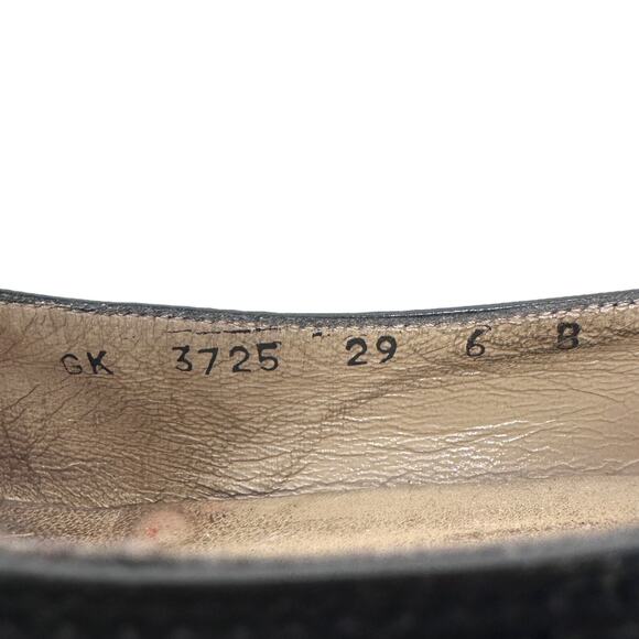 Salvatore Ferragamo Flats Women’s 6 B Black Pebbled Leather Nubuck Bow Shoes‎ - Picture 9 of 9